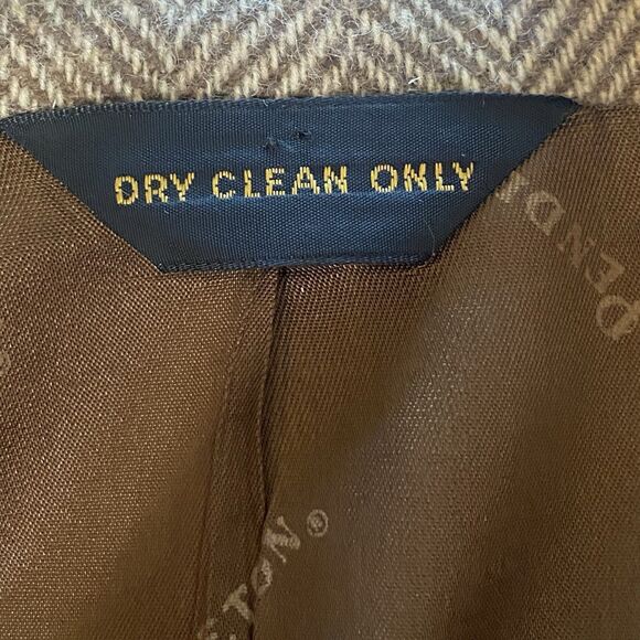 Vintage Pendleton Wool Blazer Jacket Brown Herringbone 100% Virgin Wool 1970s/80 - Picture 5 of 14